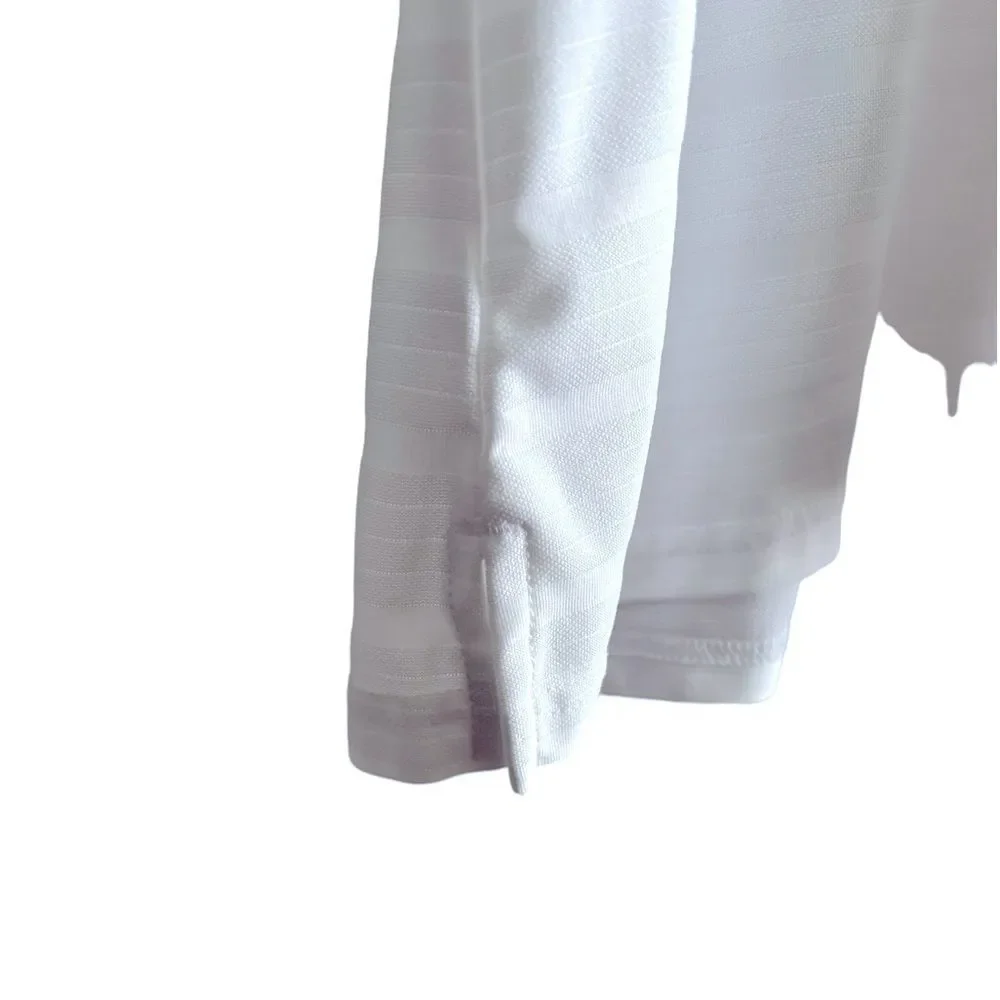 Port Authority White Pullover Open V-neck Top Size XL 8 0356 - Picture 3 of 5